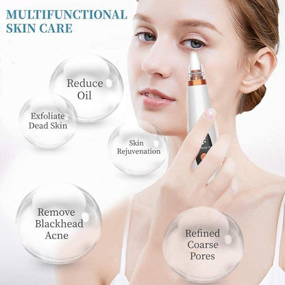Pore Cleaner Blackhead Remover Vacuum Acne Comedone Extractor Facial Pore Cleanser Sucker Spot Pimple Whitehead Deep Suction