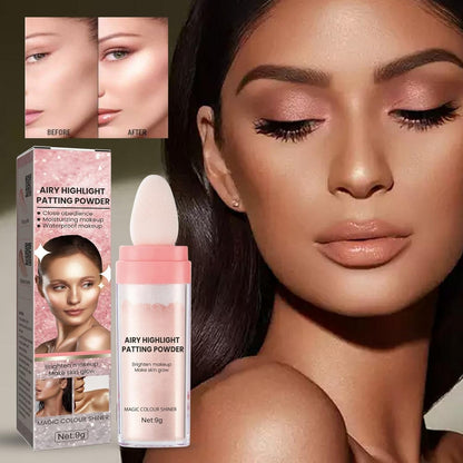Glow Products Makeup High Light Flapping Powder Body Brightening Moisturizing and Glowing Face and Body Multipurpose Cosmetics Face Body Glow Lighting Champagne Eye Liner