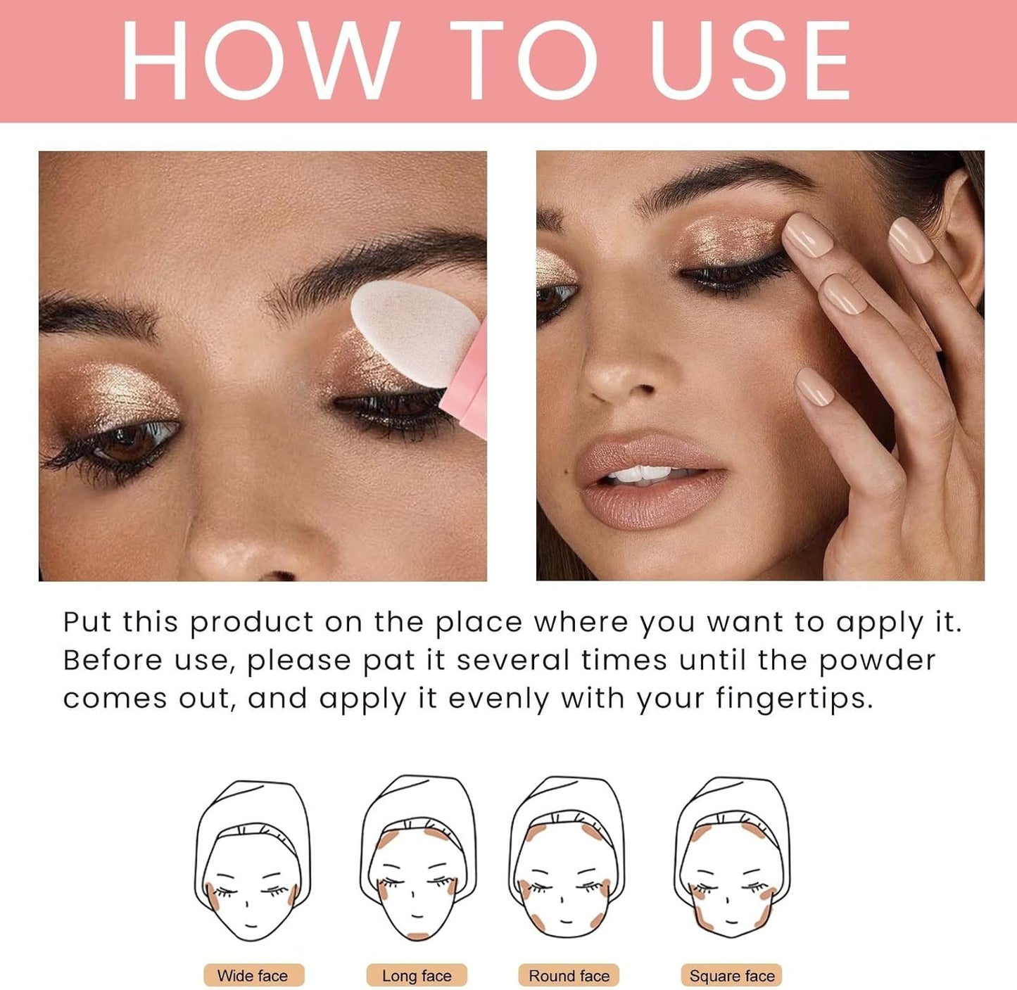 Glow Products Makeup High Light Flapping Powder Body Brightening Moisturizing and Glowing Face and Body Multipurpose Cosmetics Face Body Glow Lighting Champagne Eye Liner