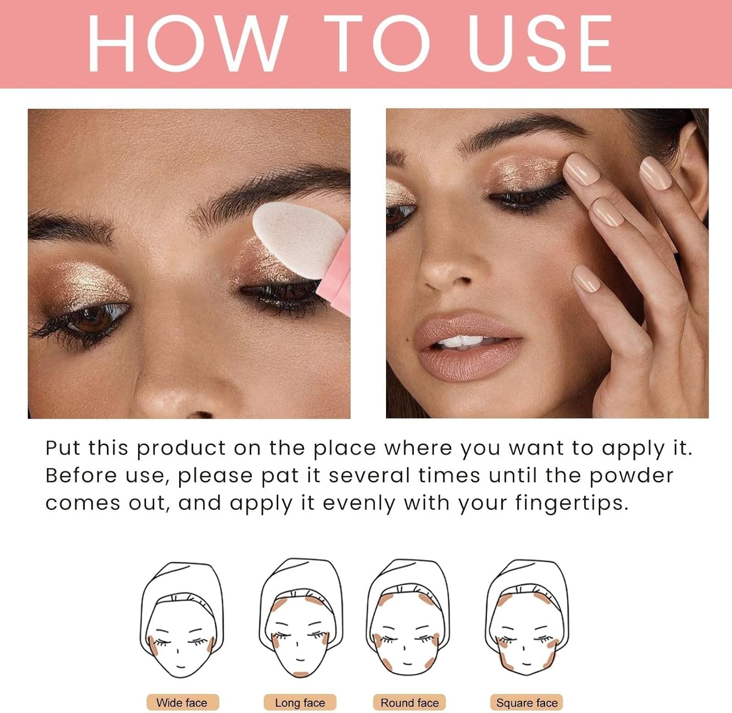 Glow Products Makeup High Light Flapping Powder Body Brightening Moisturizing and Glowing Face and Body Multipurpose Cosmetics Face Body Glow Lighting Champagne Eye Liner