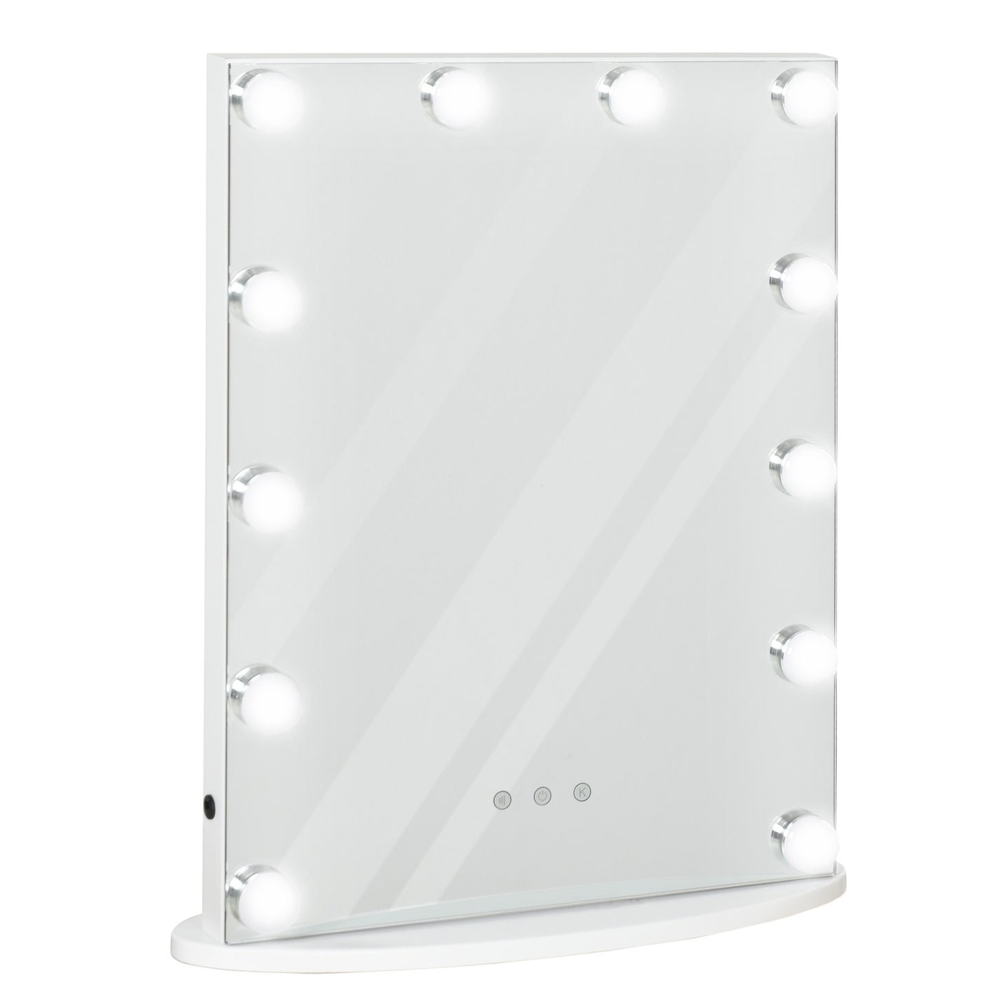 HOMCOM Hollywood Makeup Mirror with Led Light Dimmer Cosmetic Beauty Stage