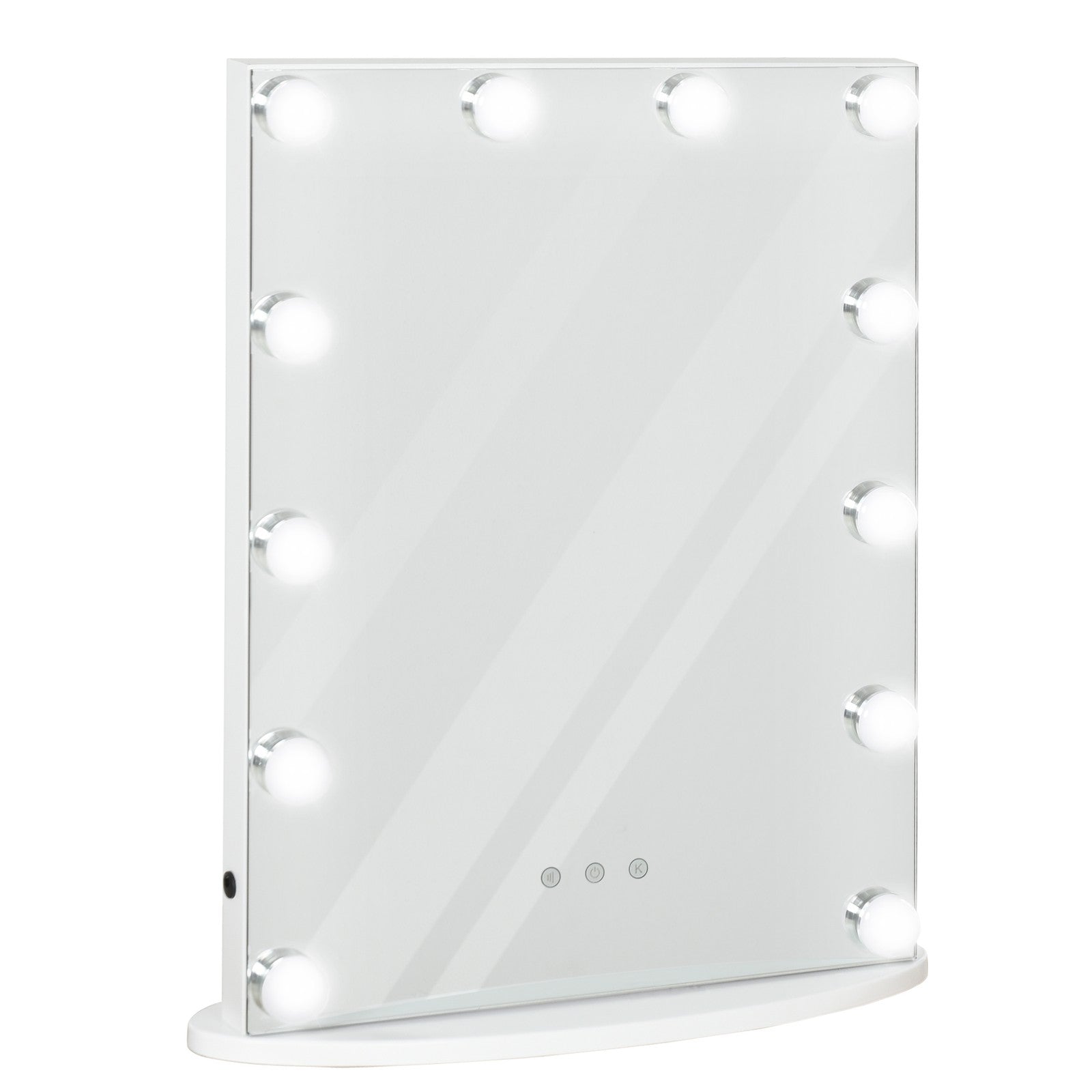 HOMCOM Hollywood Makeup Mirror with Led Light Dimmer Cosmetic Beauty Stage