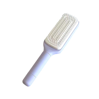 Self-Cleaning Scalp Massage Comb Air-Bag Hair Comb Portable Anti-Detangling Hair Brush for Hair Styling One-Key Cleaning Tools
