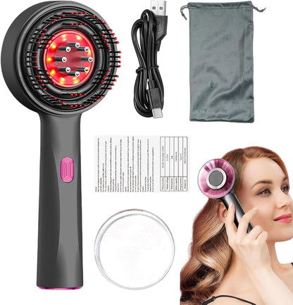 Stimulate Hair Growth with Electric Scalp Massage Comb, Hair Oil Applicator with Scalp Massager Brush