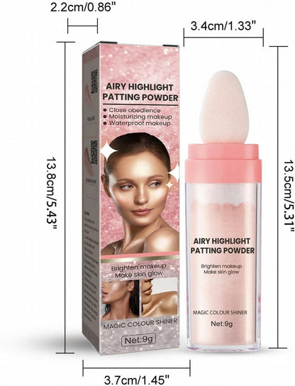 Glow Products Makeup High Light Flapping Powder Body Brightening Moisturizing and Glowing Face and Body Multipurpose Cosmetics Face Body Glow Lighting Champagne Eye Liner