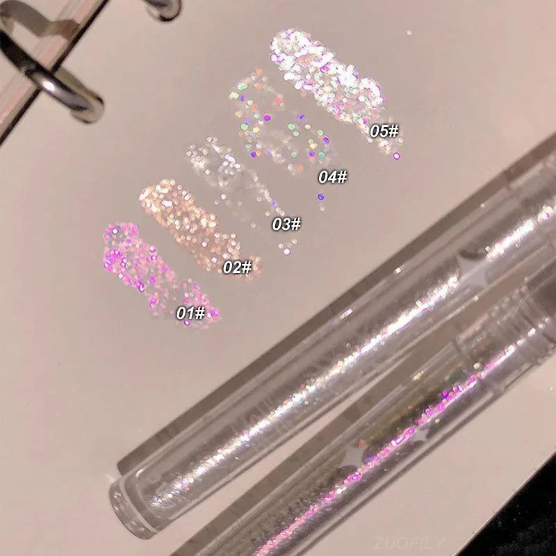 Liquid Eyeshadow Sparkling Face Make up Highlighter Polarized Flash Lasting Lying Silkworm Brightens Glitter Pigment Cosmetics