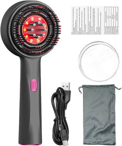 Stimulate Hair Growth with Electric Scalp Massage Comb, Hair Oil Applicator with Scalp Massager Brush
